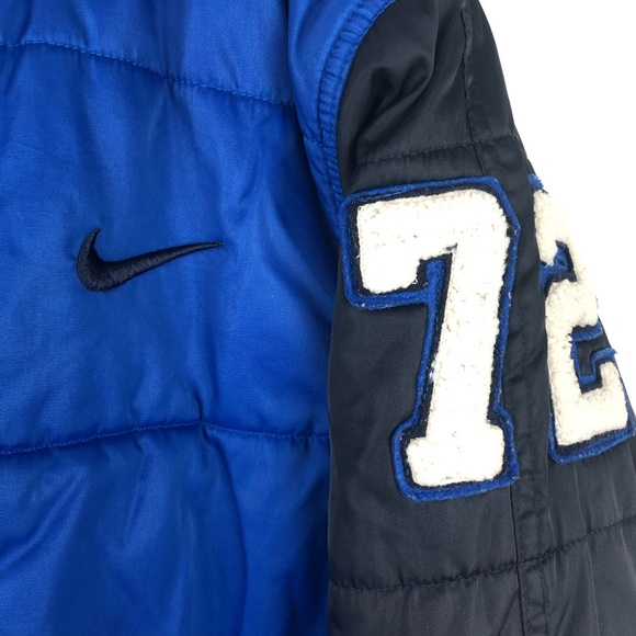NIKE Athletic Blue Varsity Puffer Jacket Youth XL - Picture 7 of 12